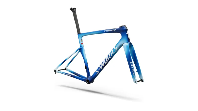 S-Works Tarmac SL9 Team Replica Frameset - Soudal Quick- Step Blue Onyx/Cobalt/Morning Mist - 2027 -1