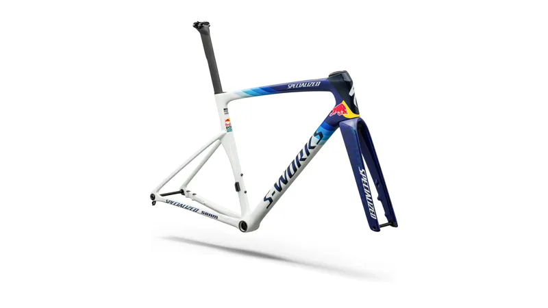 S-Works Tarmac SL9 Team Replica Frameset - Red Bull - BORA - Hansgrohe WHITE SILVER/ BLUE - 2027-1