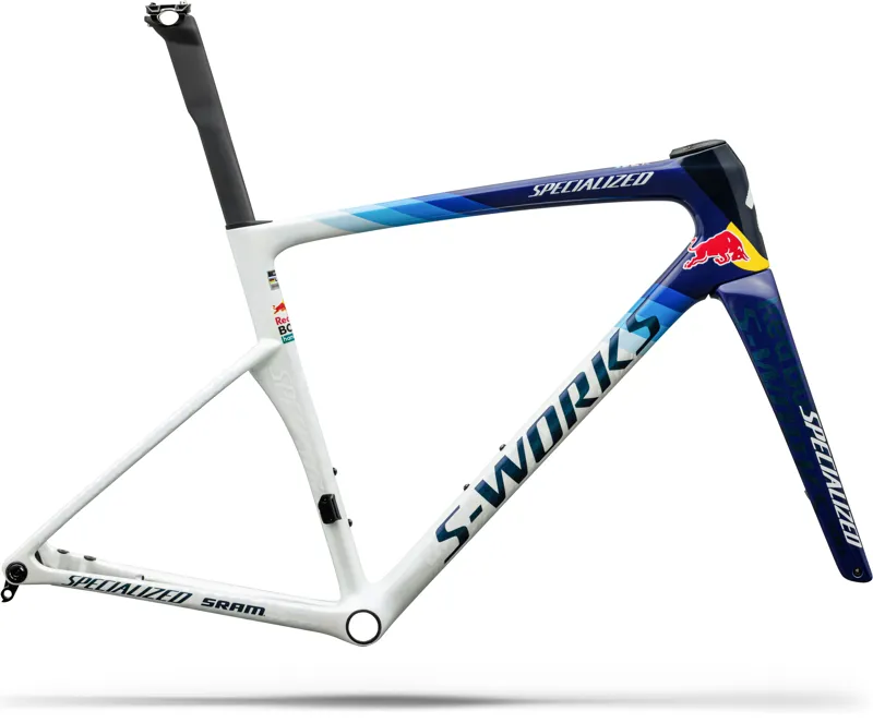 S-Works Tarmac SL9 Team Replica Frameset - Red Bull - BORA - Hansgrohe WHITE SILVER/ BLUE - 2027