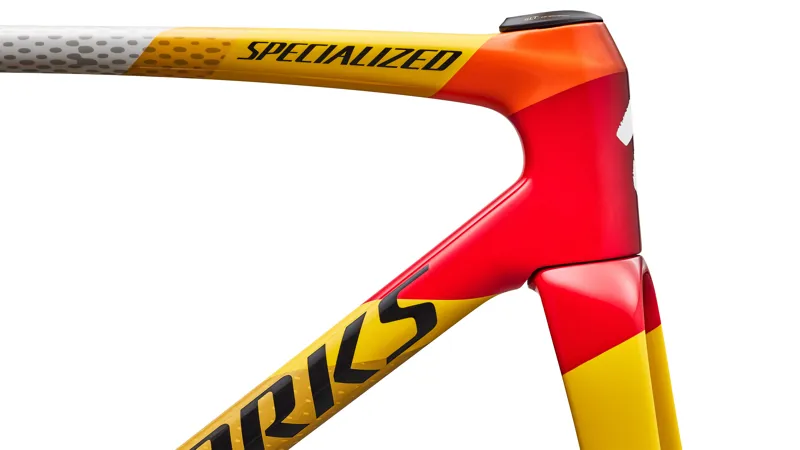 S-Works Tarmac SL9 Team Replica Frameset - SD Worx - Protime Vivid Red/Yellow/Dolomite - 2027 -3
