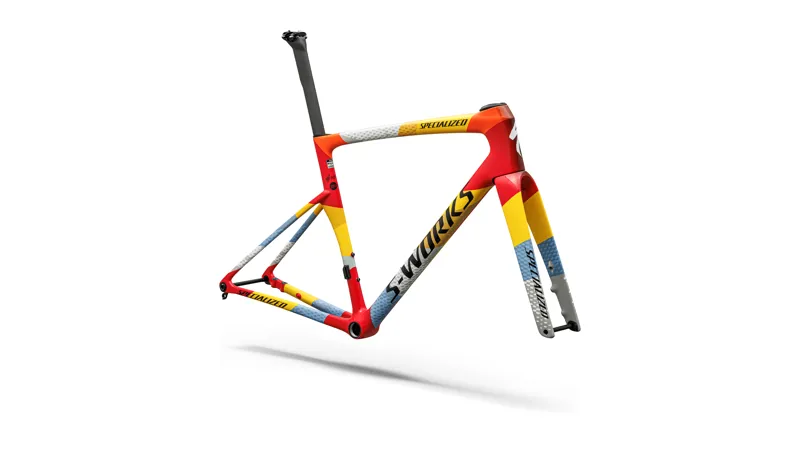 S-Works Tarmac SL9 Team Replica Frameset - SD Worx - Protime Vivid Red/Yellow/Dolomite - 2027 -1