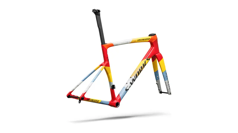 S-Works Tarmac SL9 Team Replica Frameset - SD Worx - Protime Vivid Red/Yellow/Dolomite - 2027 -2