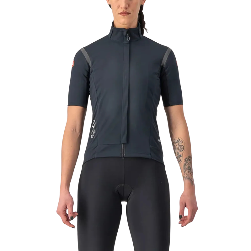 Castelli Gabba RoS 2 Short Sleeve Womens Jersey in Light Black/Black