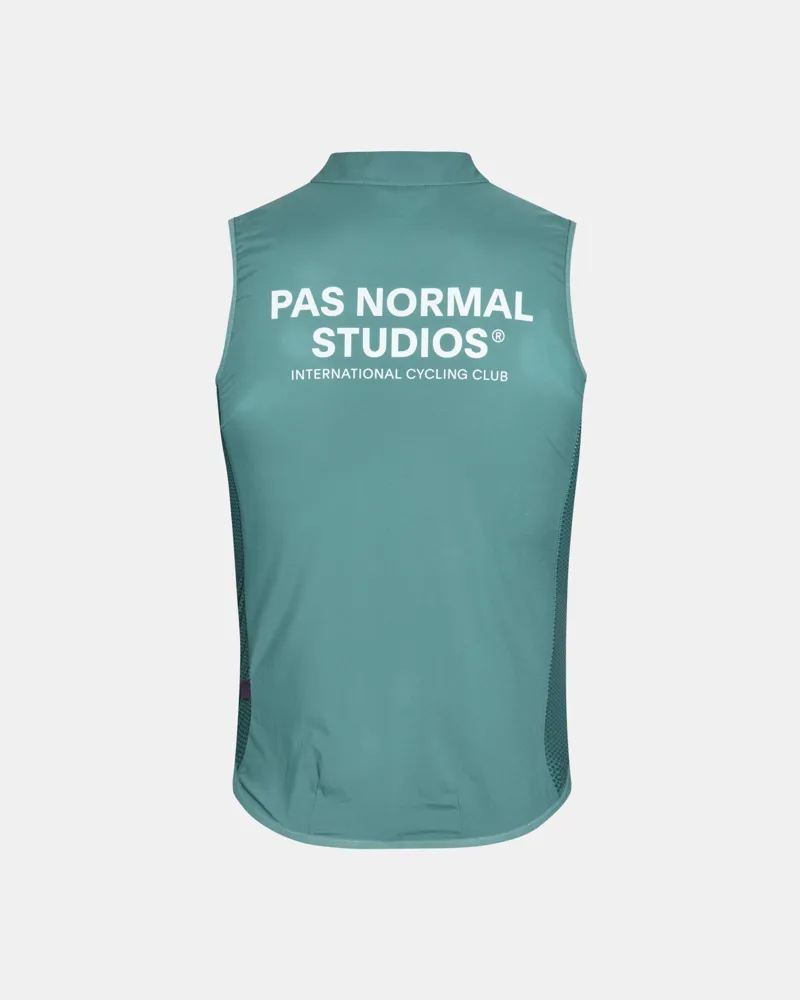 Pas Normal Studios Mechanism Stow Away Gilet Grey Teal-1