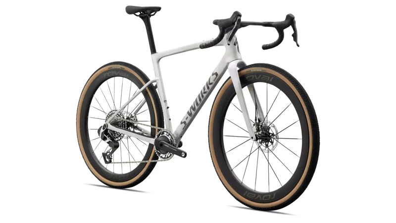 2027 S-Works Crux 5 SRAM RED XPLR Gravel Bike - Silver / Amethyst Frost / Nebula-1