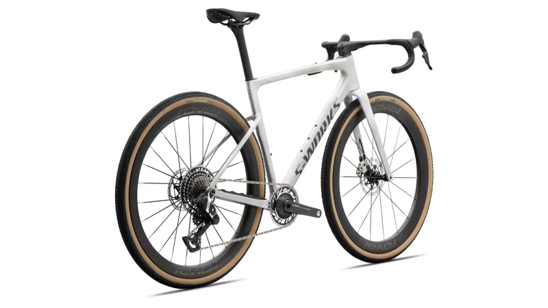 2027 S-Works Crux 5 SRAM RED XPLR Gravel Bike - Silver / Amethyst Frost / Nebula-2