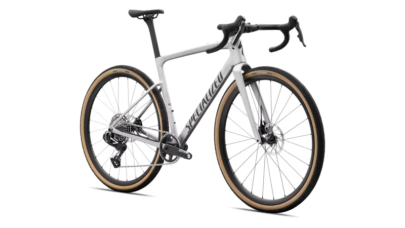 2027 Specialized Crux 5 Expert SRAM Force XPLR Gravel Bike - Shadow Silver / Obsidian-1