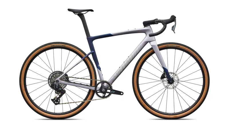 2027 Specialized Crux 5 Comp SRAM Rival XPLR Gravel Bike - Amethyst Frost / Marine / Shadow Silver