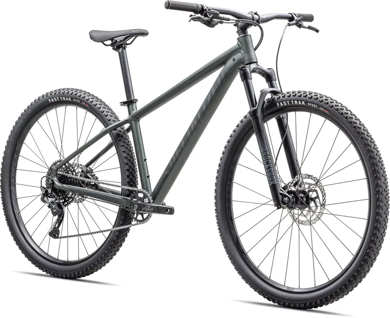 Specialized Rockhopper Comp Mountain Bike In Satin Metallic Oak Green/Smoke-2