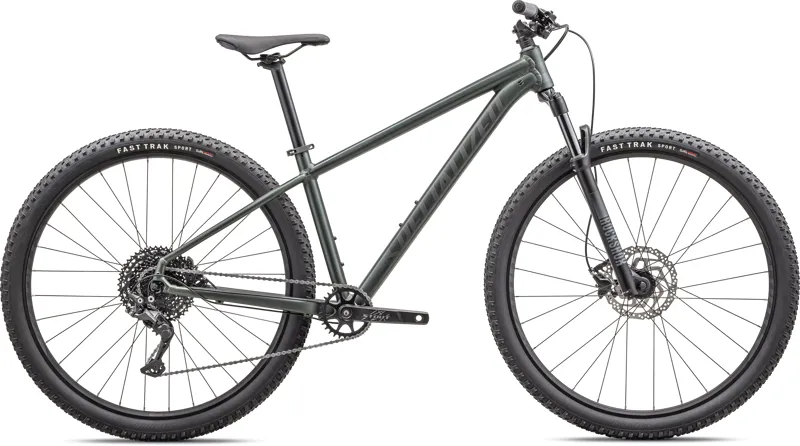 Specialized Rockhopper Comp Mountain Bike In Satin Metallic Oak Green/Smoke