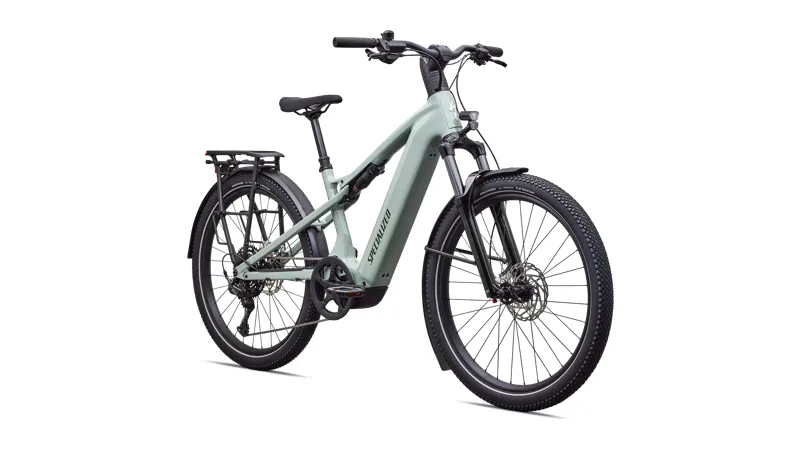Specialized Turbo Vado 3.0 / 4.0 X Electric Hybrid Bike 2027 - Agave Grey / Oak Green / Chrome Decal-1
