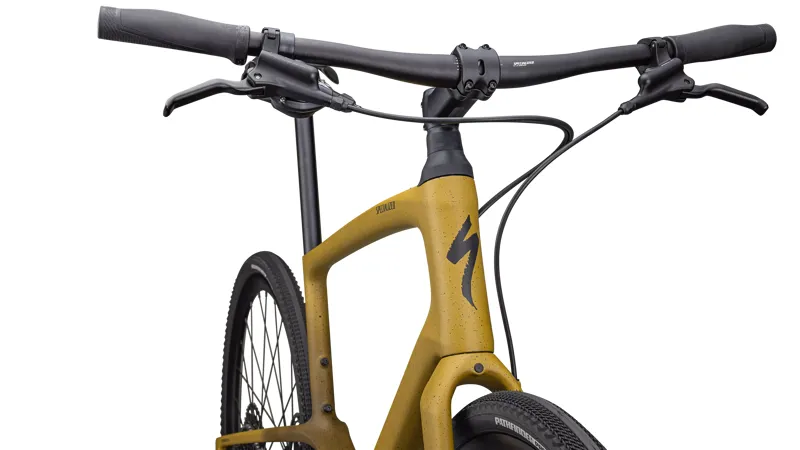 Specialized Sirrus X 5.0 Hybrid Bike in Harvest Gold/Obsidian Speckle/Obsidian-2