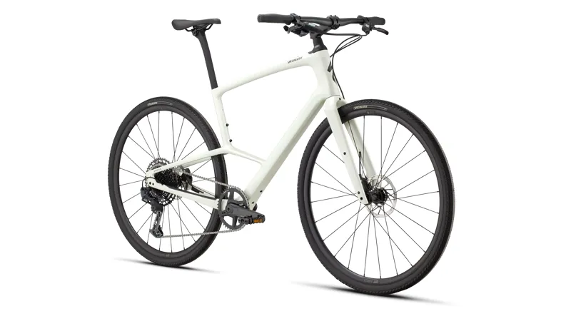 Specialized Sirrus X 6.0 Fitness Bike In Gloss Dune White/Obsidian Fade Refletive-1