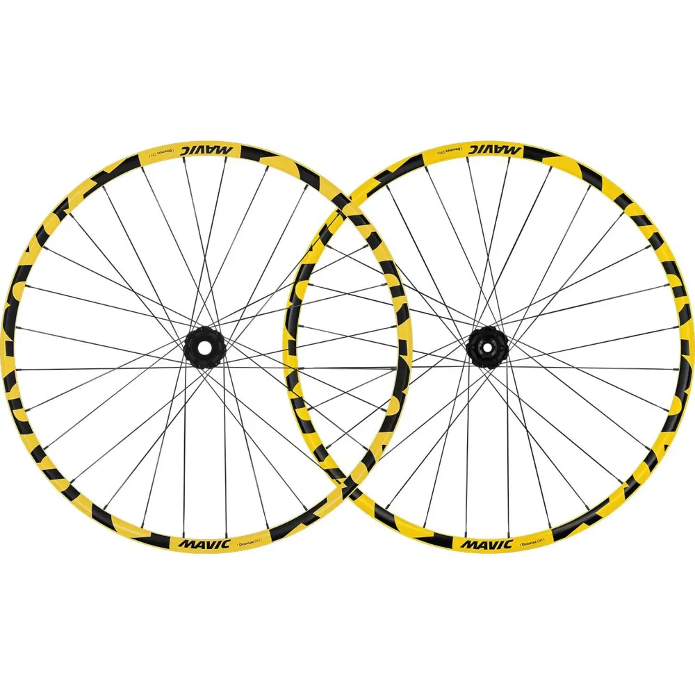 Js Cycles Mavic Deemax DH Yellow 29 Inch Mountian Bike Wheelset  - Boost-Xd Pair | Free delivery over £50, Price Match & Cycle to Work.
