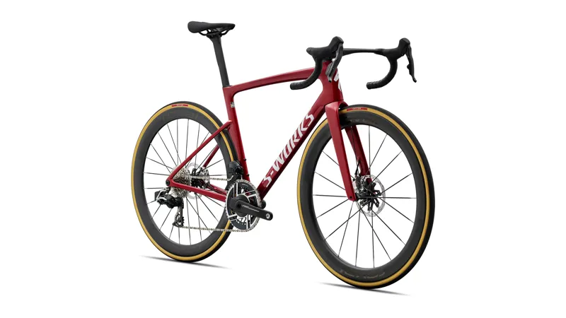 S-Works Tarmac SL9 - SRAM RED AXS - Gloss Ruby Metallic/White Silver Metallic - 2027 -1