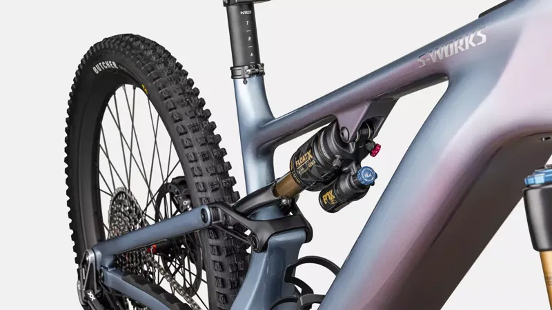 Specialized Turbo Levo S-Works Gen 4 Full Suspension Electric Mountain Bike - Gloss Glacial Metalic -6