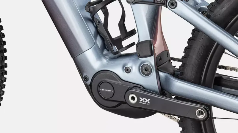 Specialized Turbo Levo S-Works Gen 4 Full Suspension Electric Mountain Bike - Gloss Glacial Metalic -5