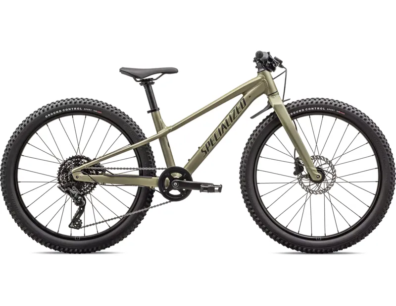 Specialized Riprock 24 Childrens Mountain Bike In Satin Dark Moss Green