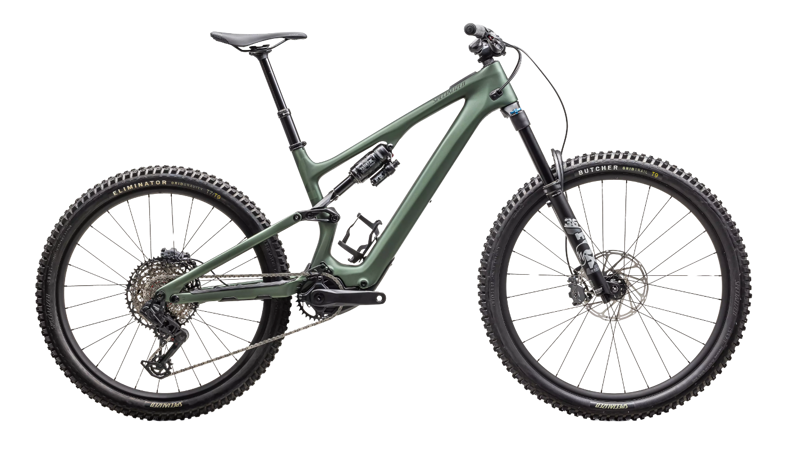 Specialized Turbo Levo SL Comp Lightweight e-Mountain Bike in Cypress Metallic/Cypress/Dark Moss Green