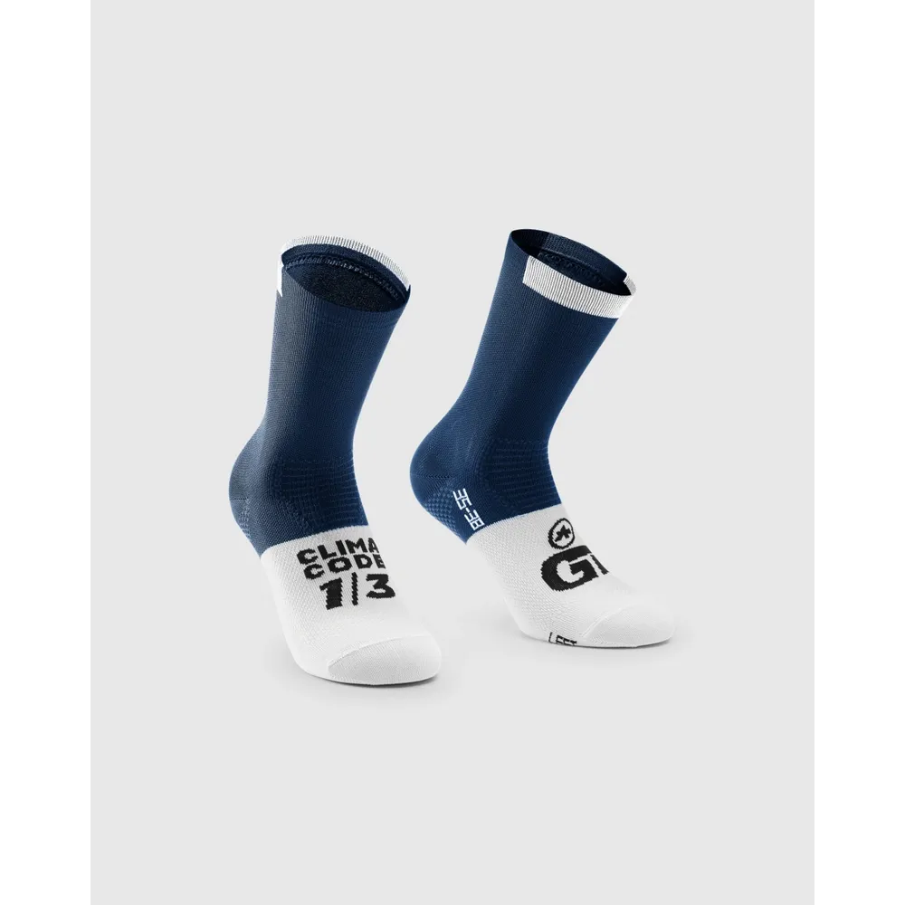 Js Cycles Assos GT Socks Genesi Blue | Free delivery over £50 & Cycle Scheme available.
