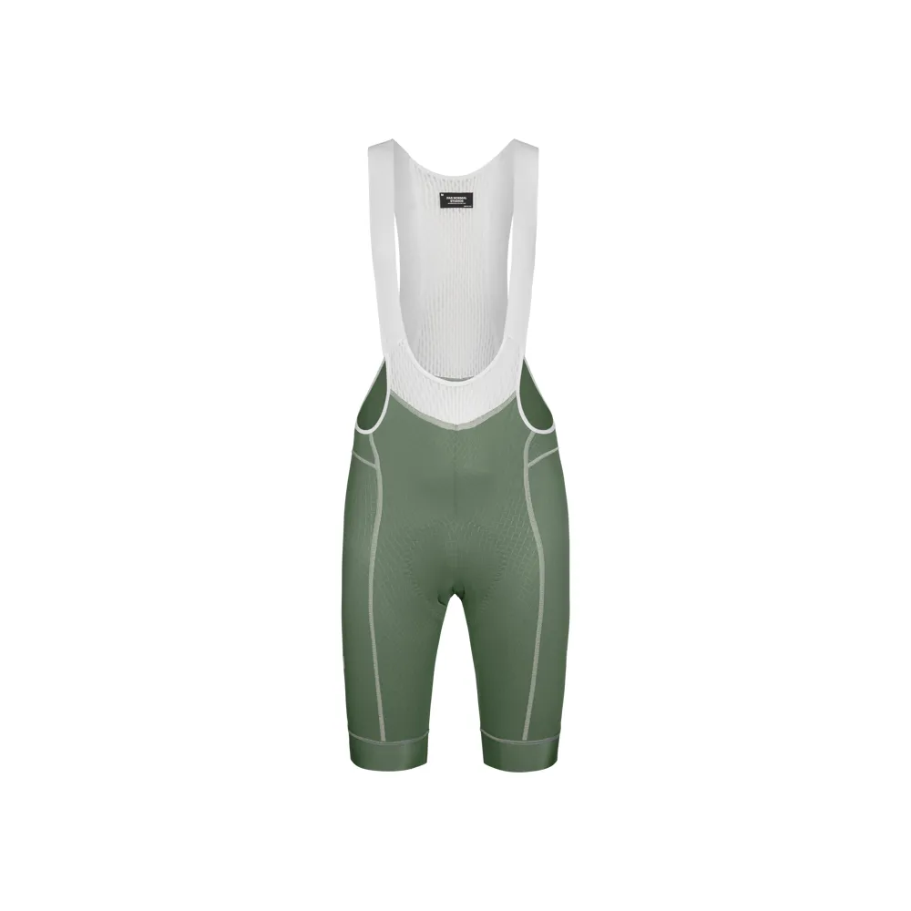 Js Cycles Pas Normal Studios Mechanism Bib Shorts Khaki Green | Free delivery over £50 & Cycle Scheme available.