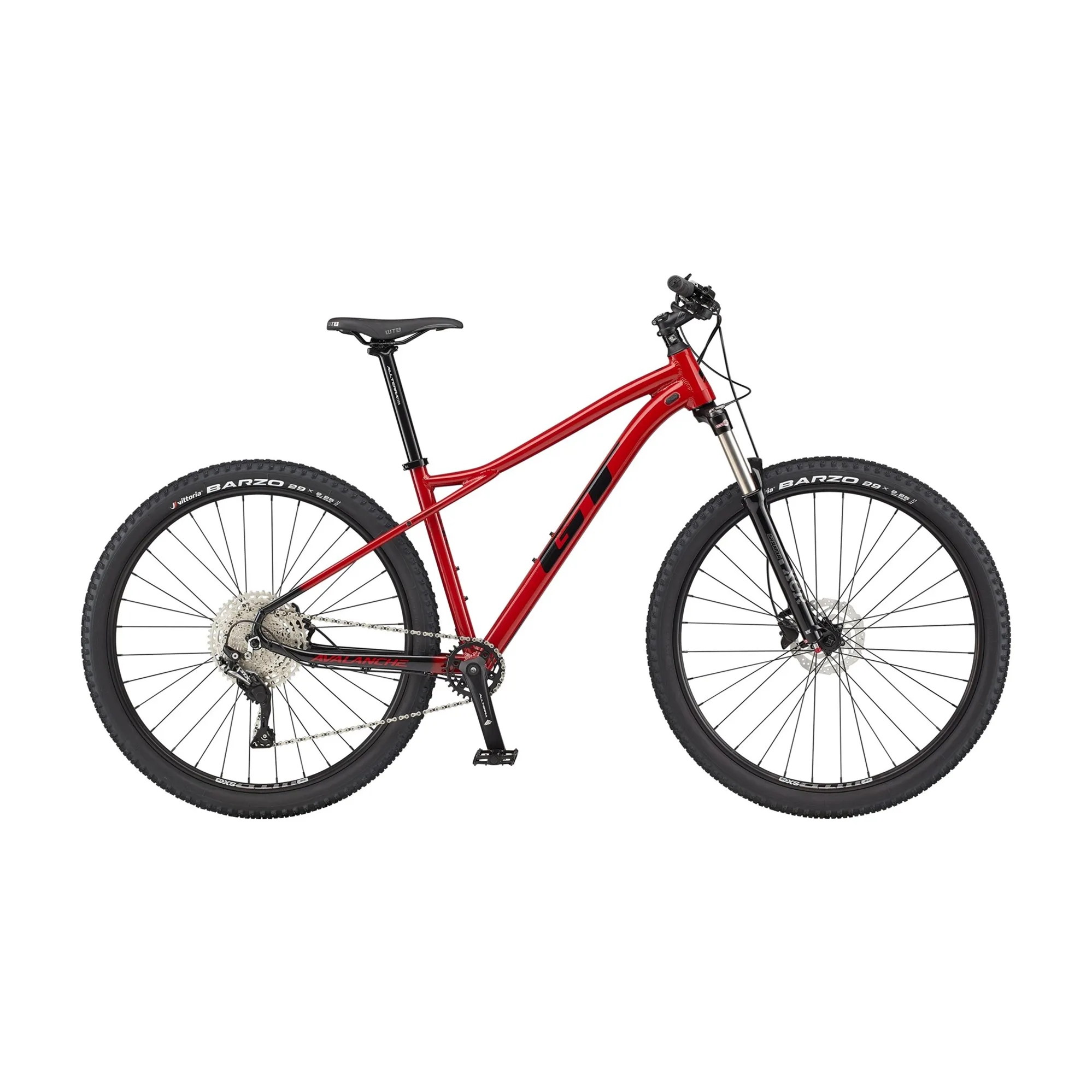 2021 GT Avalanche Elite Mountain Bike in Red
