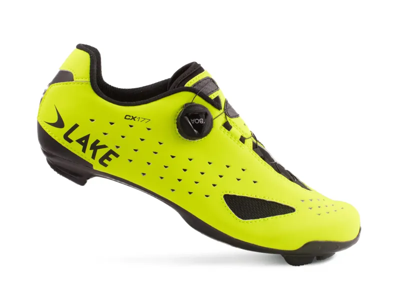 Lake Cycling CX177 Road Cycling Shoe Size 44 - Yellow 