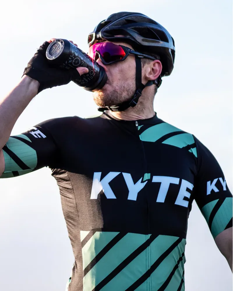 KYTE Carbon Short Sleeve Jersey - Black / Green-3