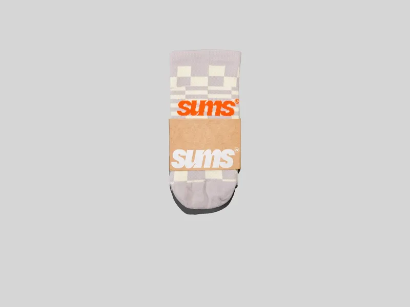 Sums All Seasons Socks - Checkers Cream-2