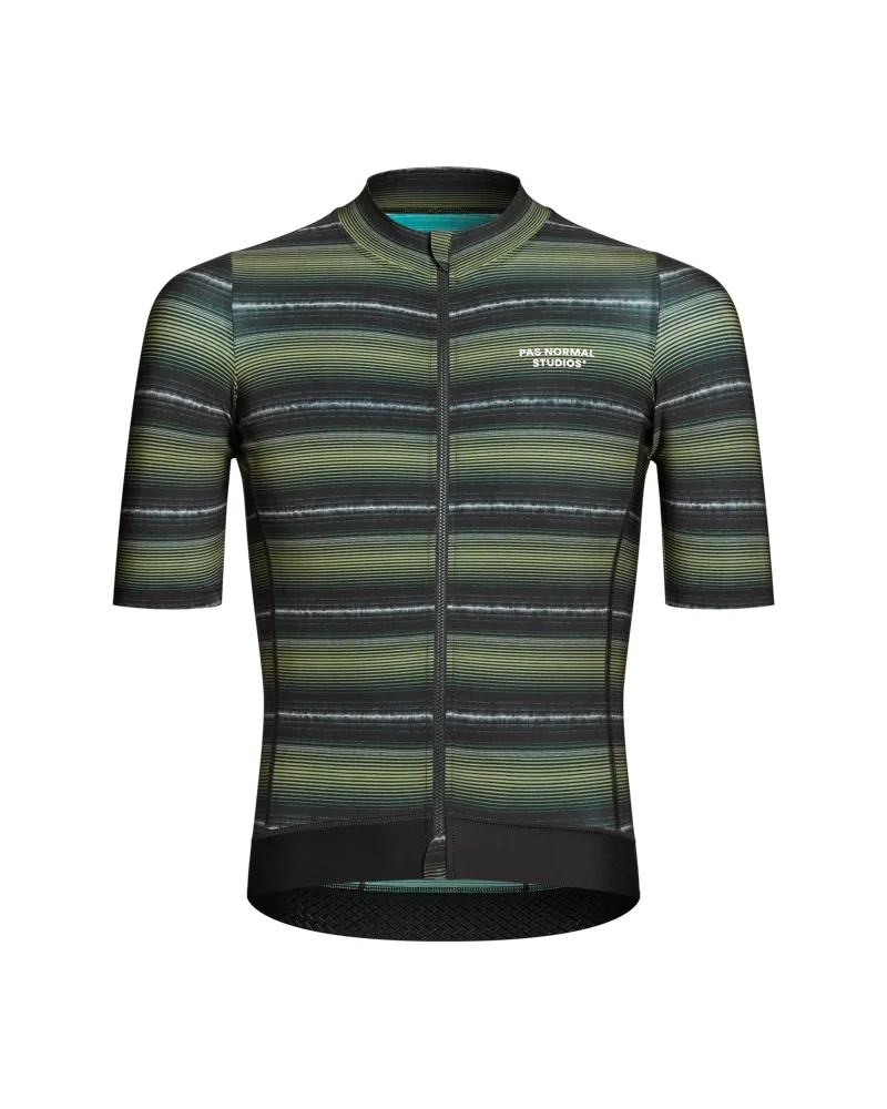 Pas Normal Studios Essential Jersey - Light Olive Stripe