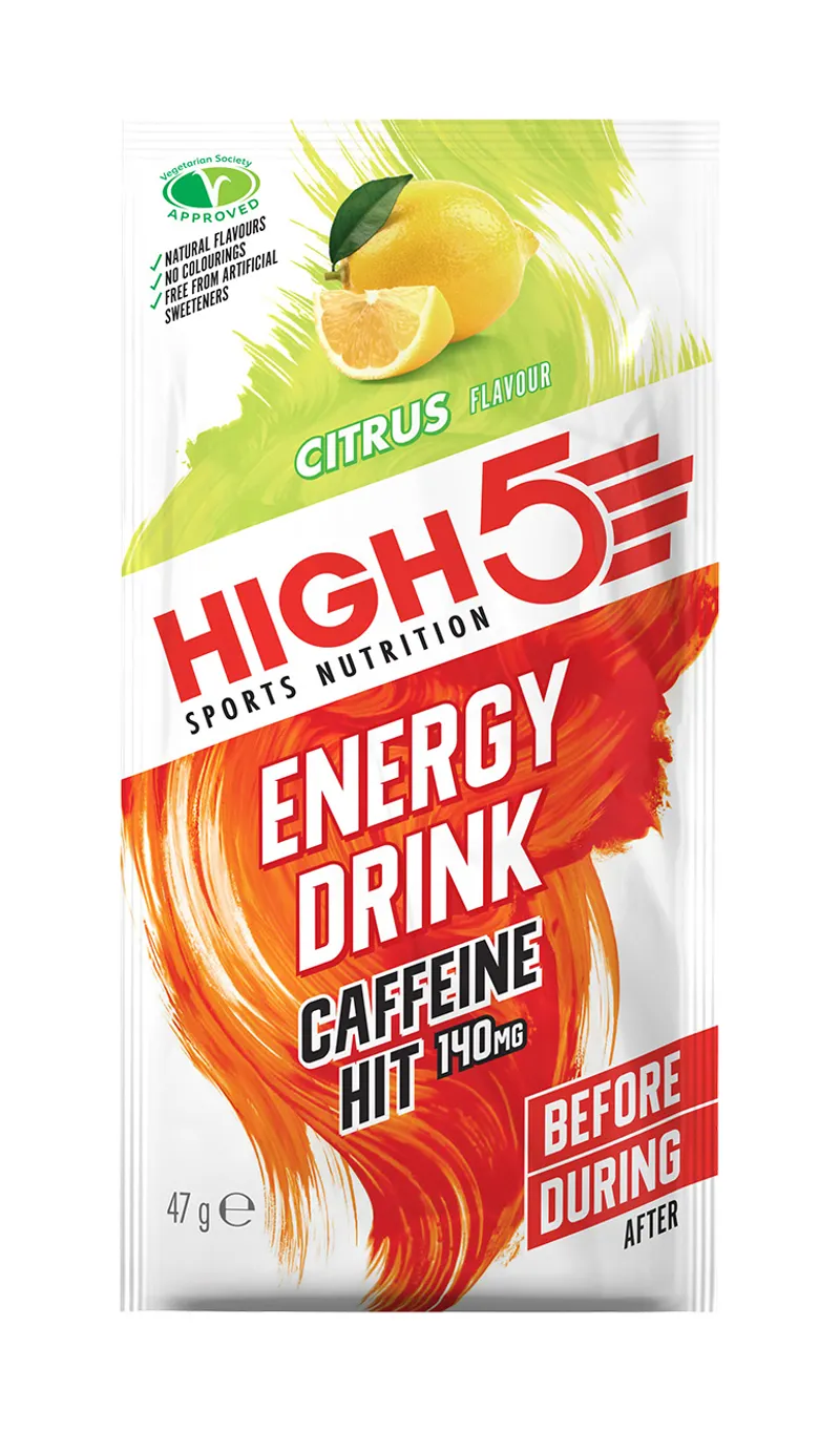 High5 Energy Drink Caffeine Hit Citrus Sachets in White-1