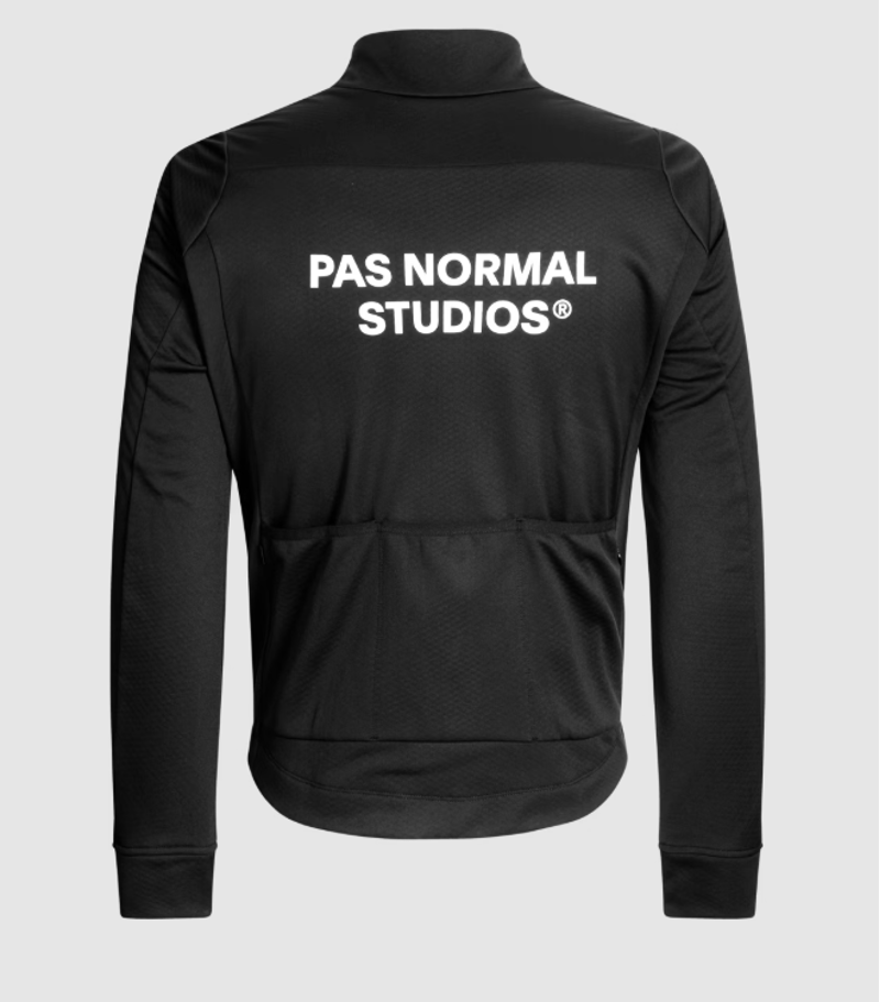 Pas Normal Studios Essential Thermal Long Sleeve Jersey Black-2