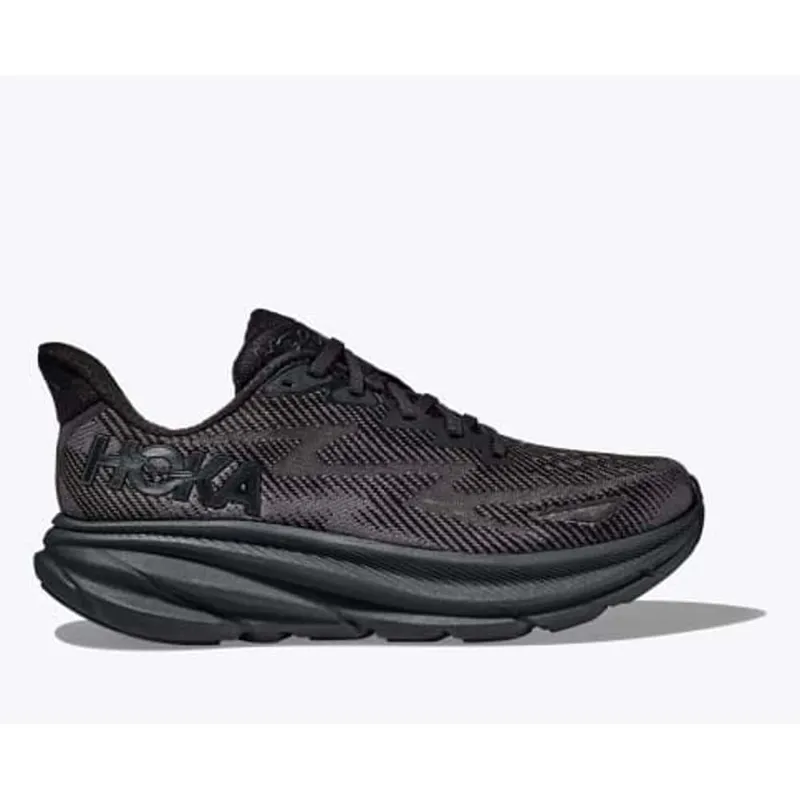 Hoka Clifton 9 - Men's - Black/Black UK10.5