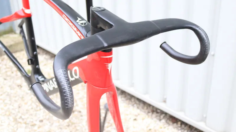 Pinarello Dogma F Disk frameset + Handlebars - Eruption Red - Approved Used -8