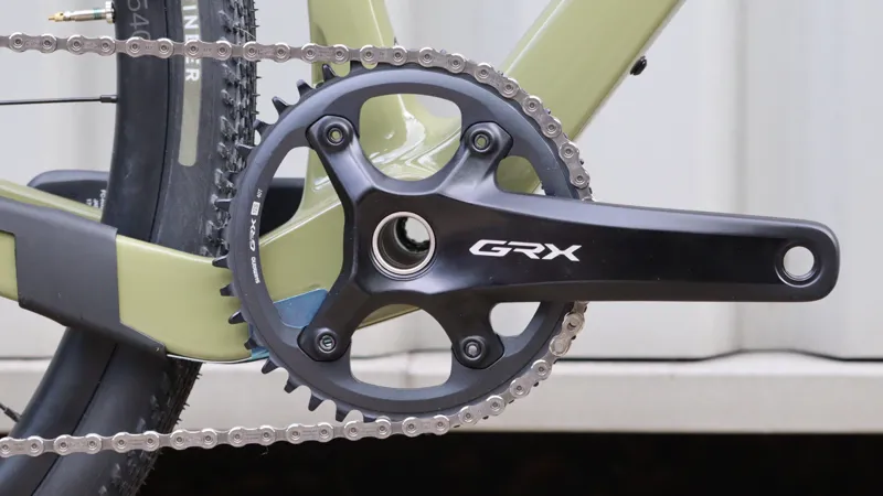 Merida Silex 8000 Carbon Gravel Bike - Size XS - Green/Gold/Black-7