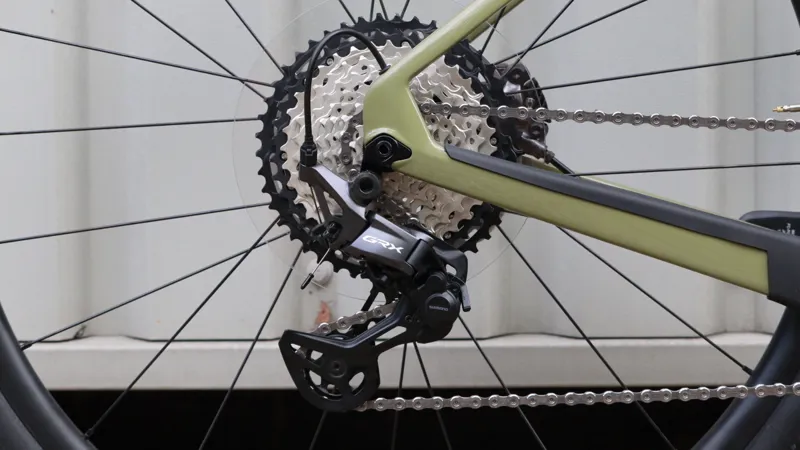 Merida Silex 8000 Carbon Gravel Bike - Size XS - Green/Gold/Black-6