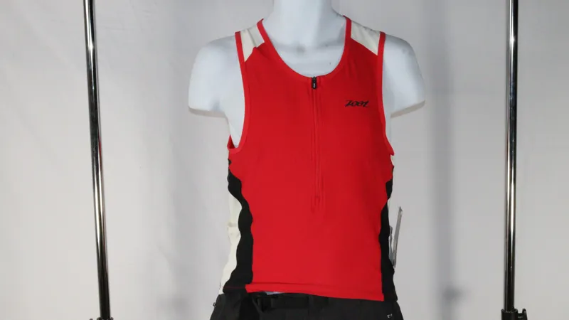 Zoot Tri Fit Tank - Men's - Red/Black - Medium-1