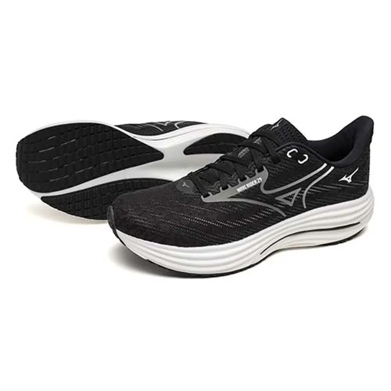 Mizuno Wave Rider 29 - Men's Shoes - Estate Blue/White/Lightning-1