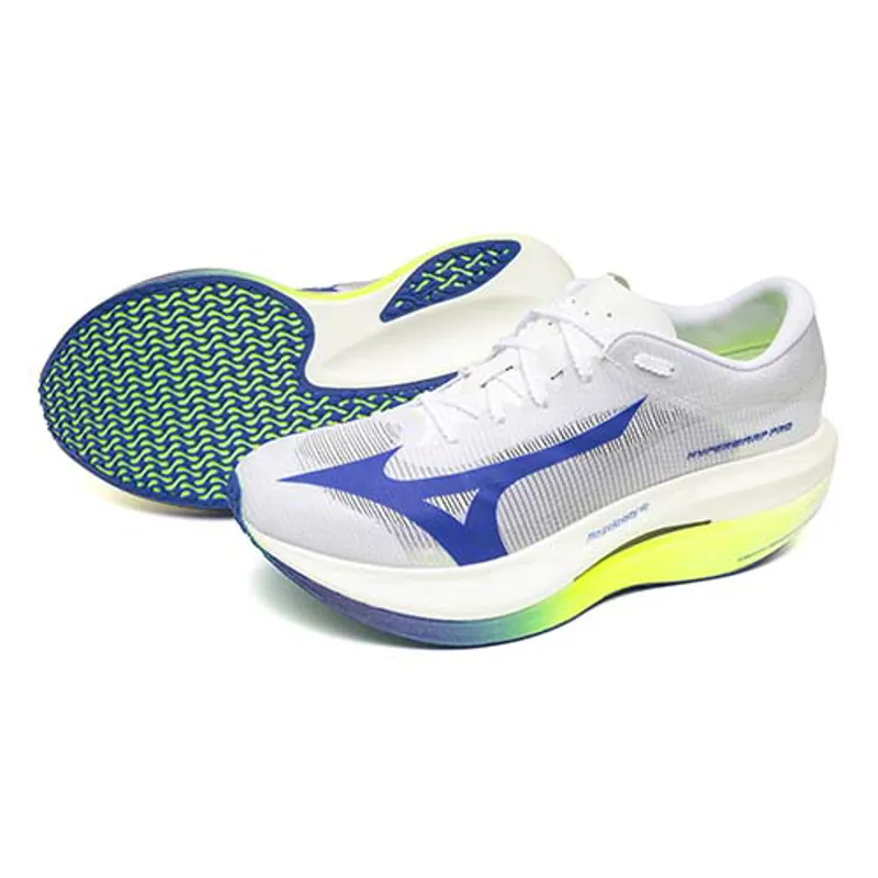 Mizuno Hyperwarp Pro - Unisex - White/Lightning Yellow/Daz Blue-1
