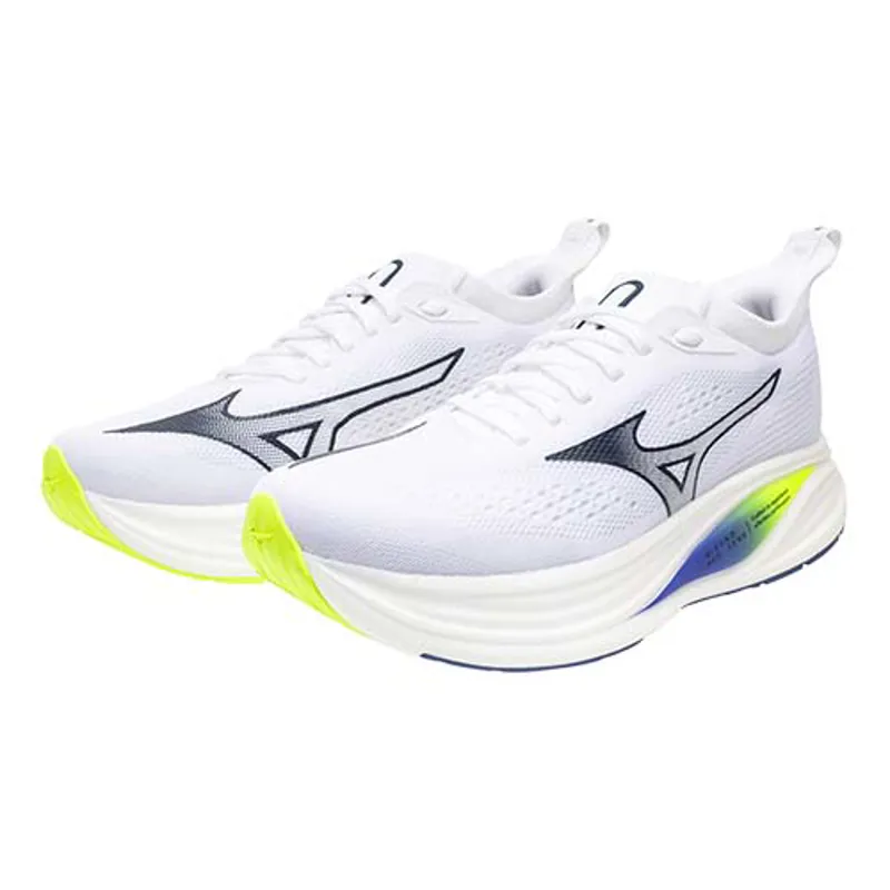 Mizuno Neo Zen 2 - Men's Shoe - White/Estate Blue/Lightning Yellow