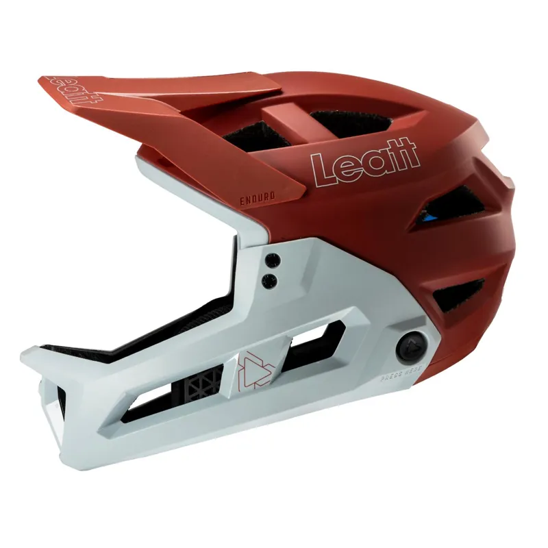 Leat MTB Enduro 2.0 Full Face Mountain Bike Helmet Red / White-3