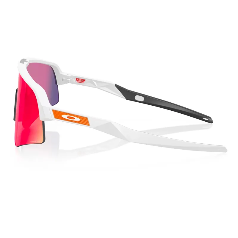 Oakley Sutro Lite Sweep Sunglasses - White/Prizm Road Lenses-2