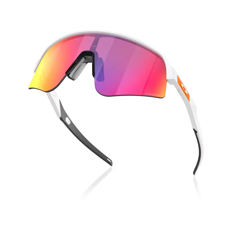 Oakley Sutro Lite Sweep Sunglasses - White/Prizm Road Lenses-3