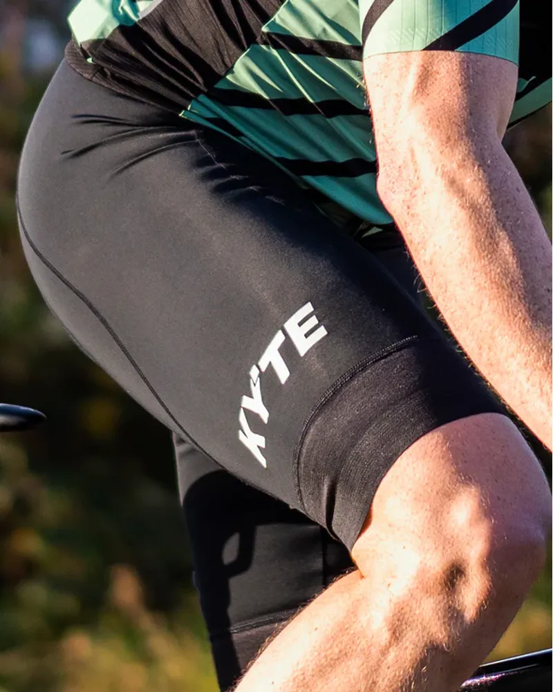 KYTE PRO Bib Shorts - BLACK Horizontal-2