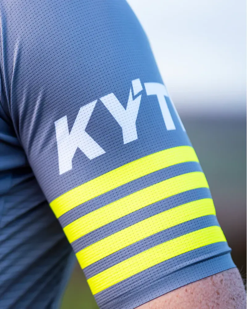 KYTE Race Short Sleeve Jersey - Grey / Yellow-5