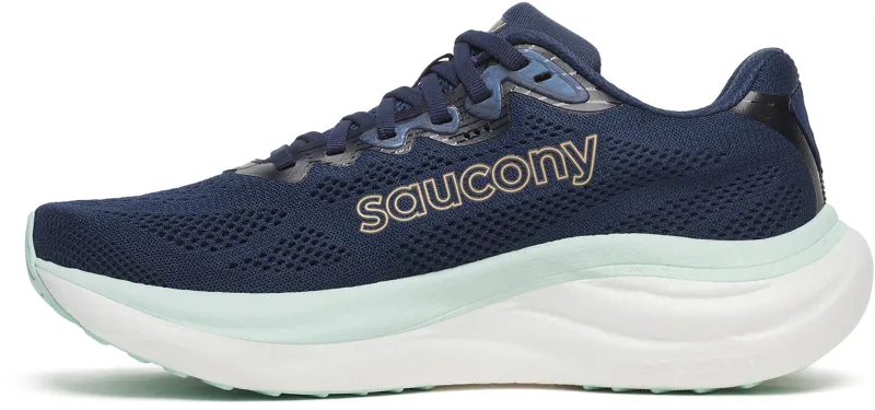 Saucony Ride 19 - Women's Shoe - Navy/Aqua-1