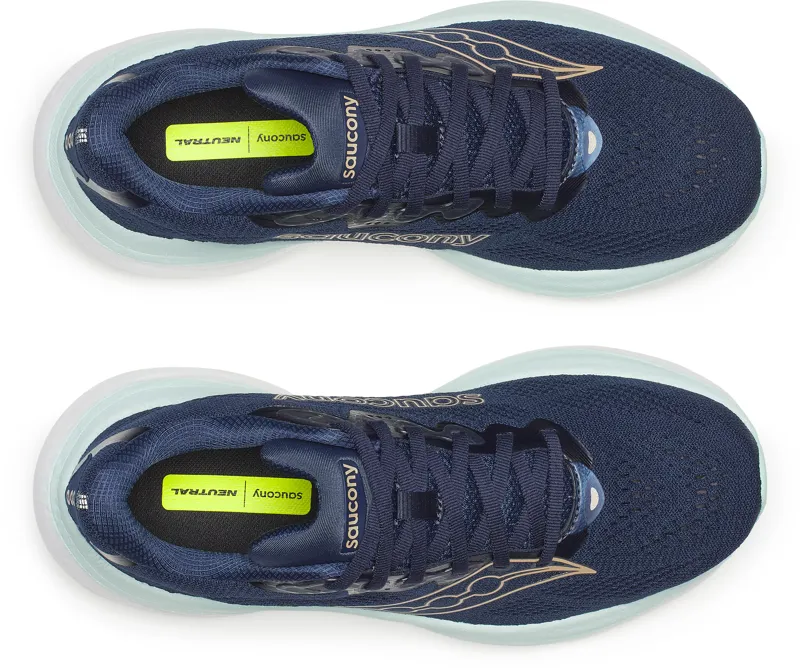 Saucony Ride 19 - Women's Shoe - Navy/Aqua-3