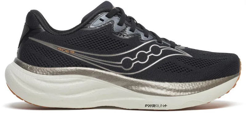 Saucony Ride 19 - Men's Shoe - Black/Pewter-3