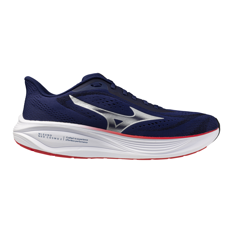 Mizuno Neo Cosmo 2 - Men's Shoe - Beacon Blue/Silver/ Tomato Pure