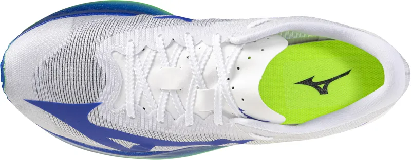 Mizuno Hyperwarp Elite - Unisex - White/Lightning Yellow/Daz Blue-3